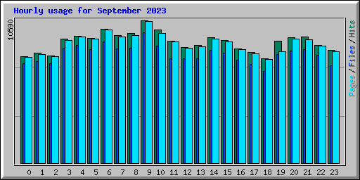 Hourly usage for September 2023