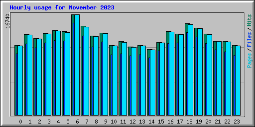 Hourly usage for November 2023